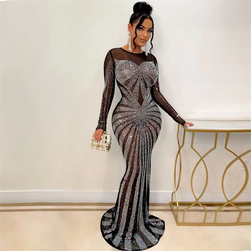 Sexy Sparkly Crystal Rhineston - Sparkly Rhinestone Club Party Dress 评论和价格