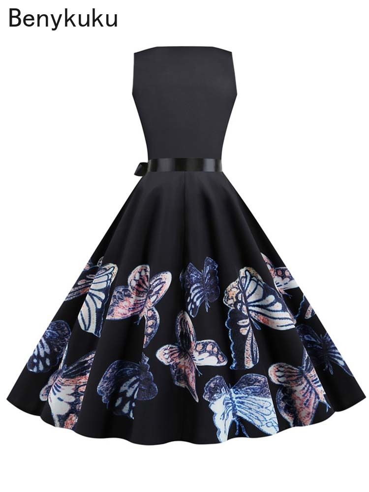 1950s Vintage Summer Dress Wom - French Vintage Floral Midi Dress 评论和价格