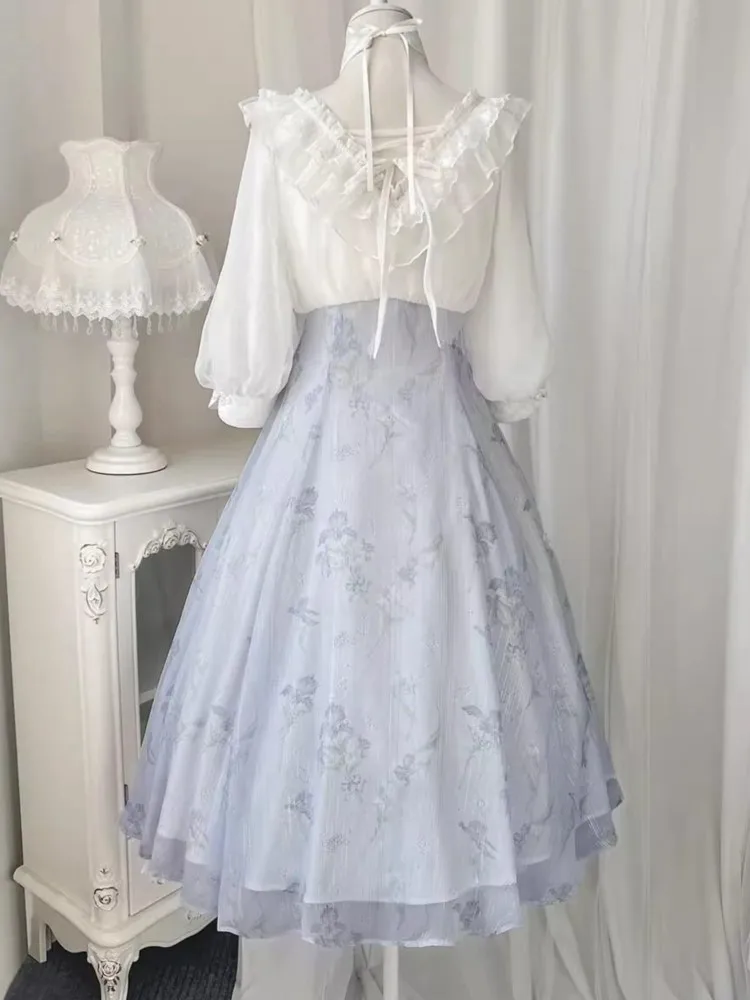 Elelgant Women Summer French V - French Vintage Floral Midi Dress 评论和价格