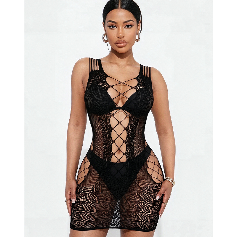 Sexy Lingerie Sleepwear Women  - Sexy Mesh Sheer Bodycon Dress 评论和价格
