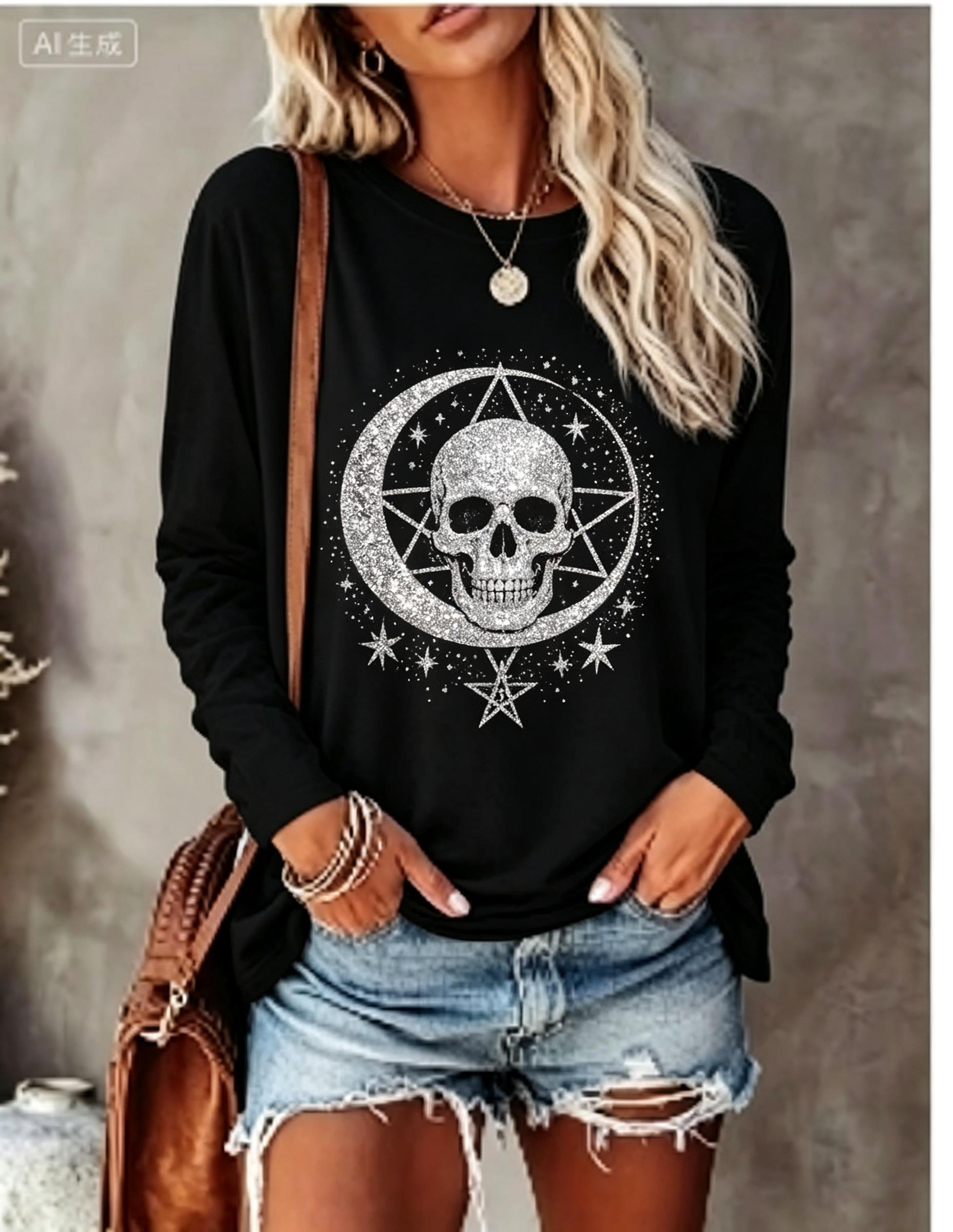 Women Long Sleeve T‑Shirt Simu - Blouses 评论和价格
